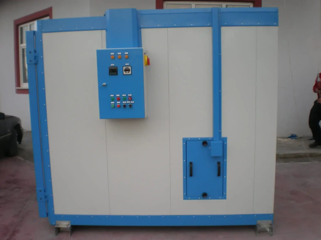 Electric powder coating batch oven