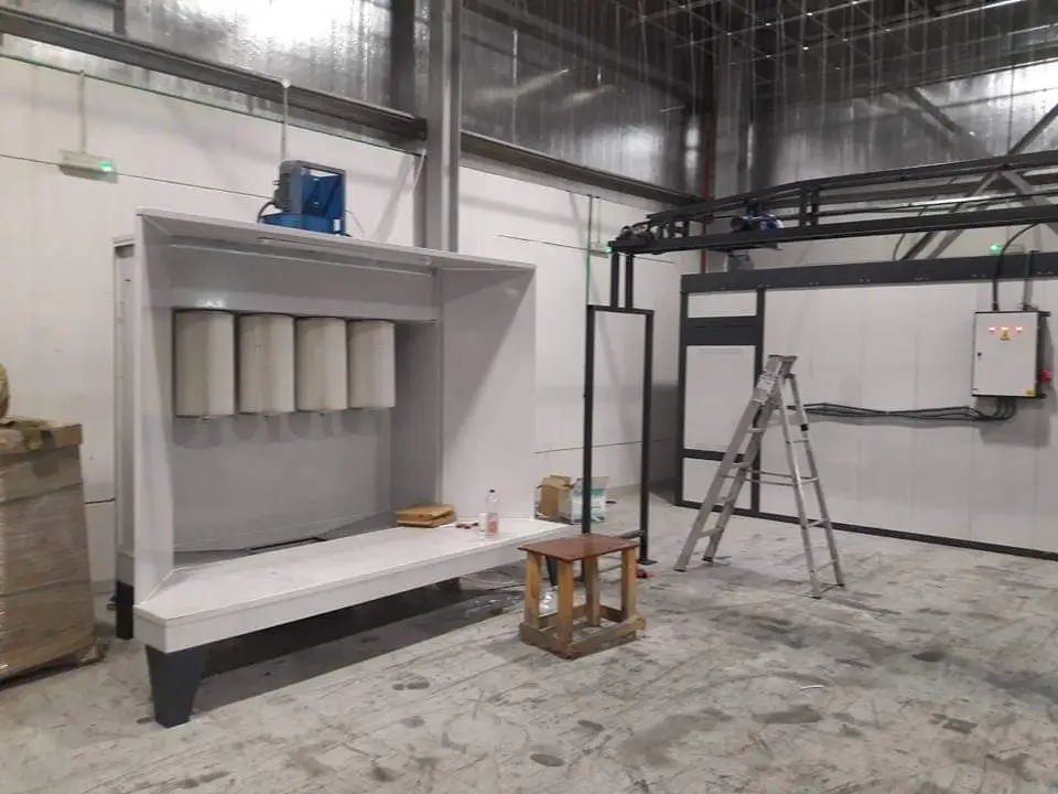 Open Face Spray Booth as a Powder Coating Equipment