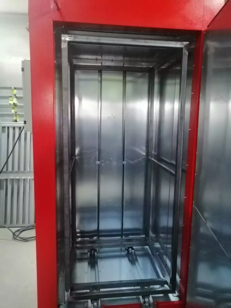 Small powder coating oven for small items and alloy wheels
