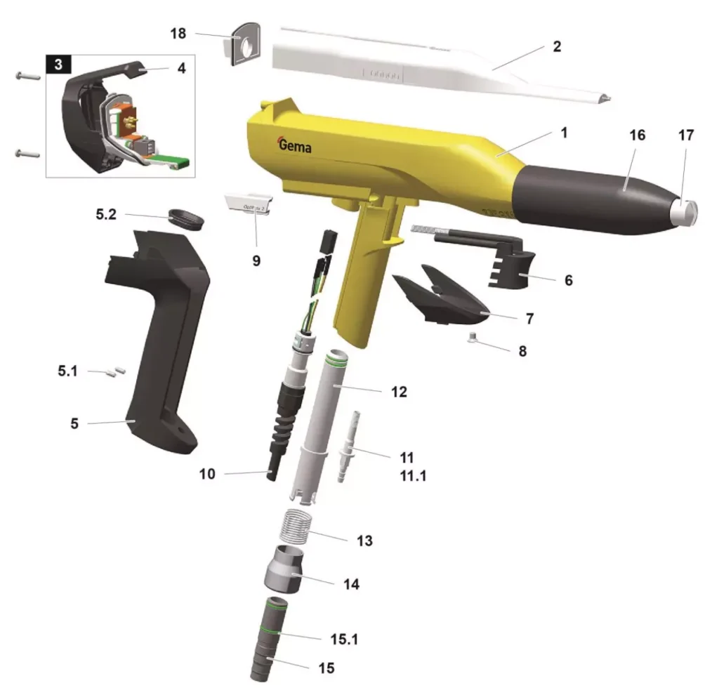 Powder Coating Gun –