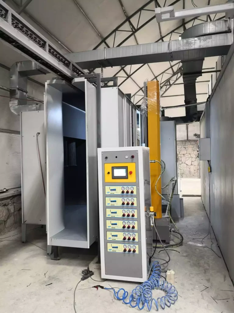 Automatic Powder Coating Booth from Steel