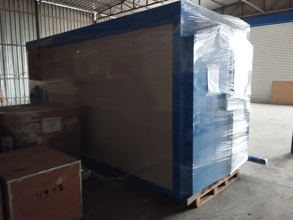 Transport of the powder coating equipment of our customers