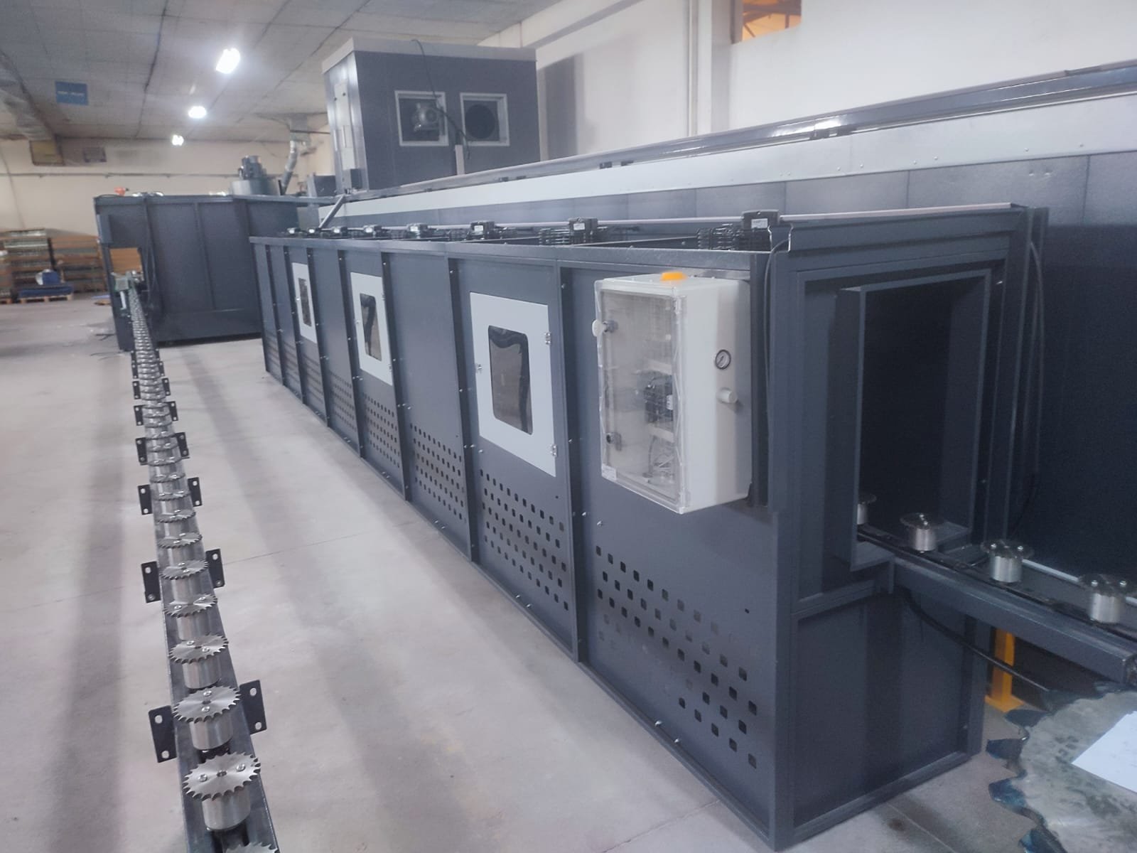 Line Pauder Alloy Wheel Powder Coating Automated Line